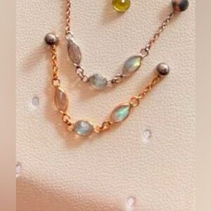 New Hialeah Amelia chain w labradorite in yellow gold💙⭐️💙⭐️